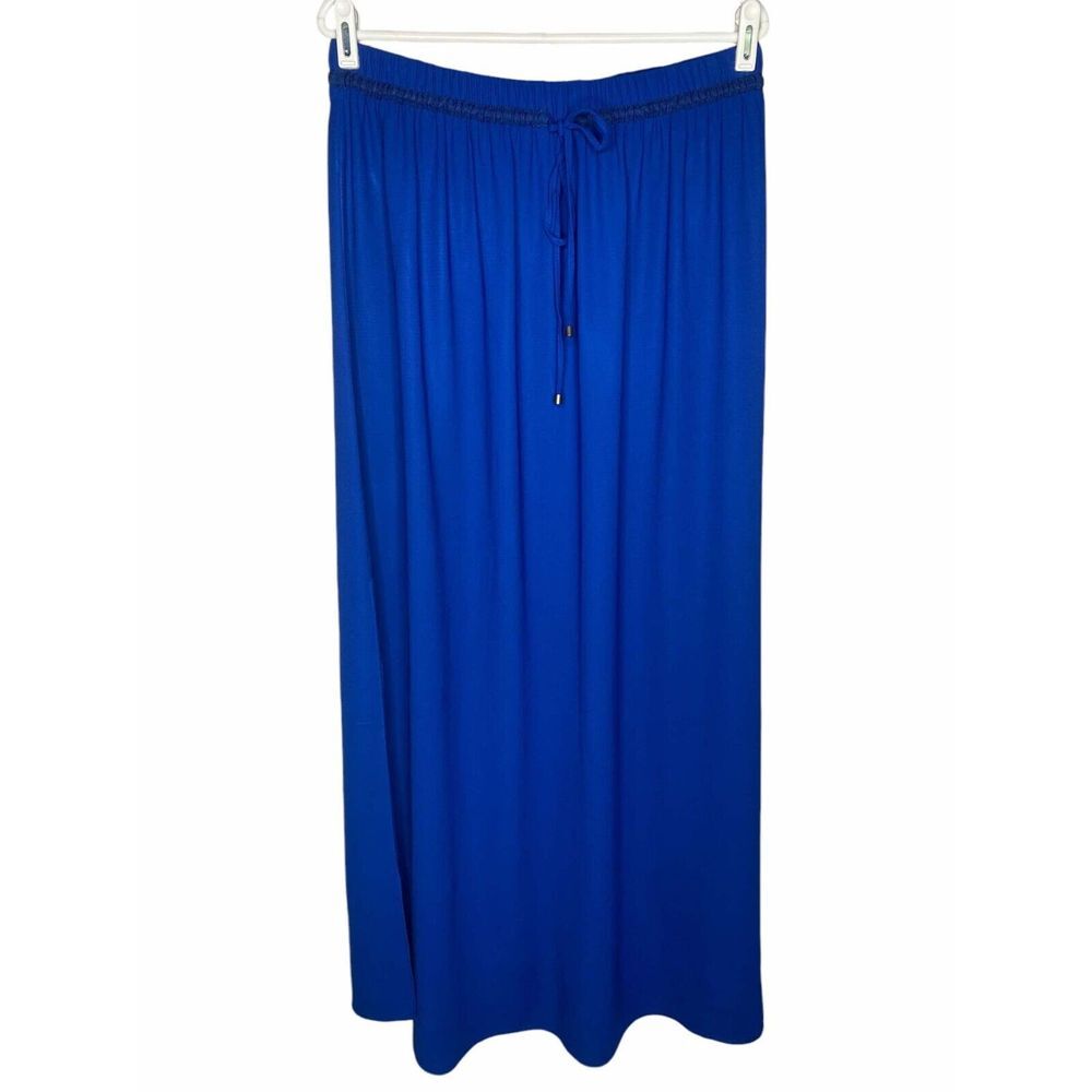 Zara Woman Basic Collection Women's Royal Blue‎ Size Large Modest Maxi Skirt